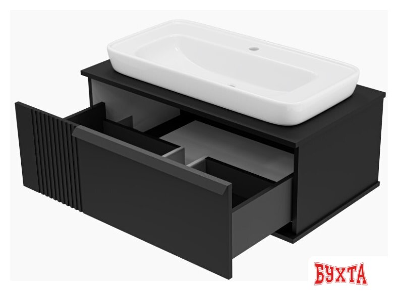 Мебель для ванных комнат Brevita Тумба под умывальник Savoy 90 SAV-09090-0301Я 4