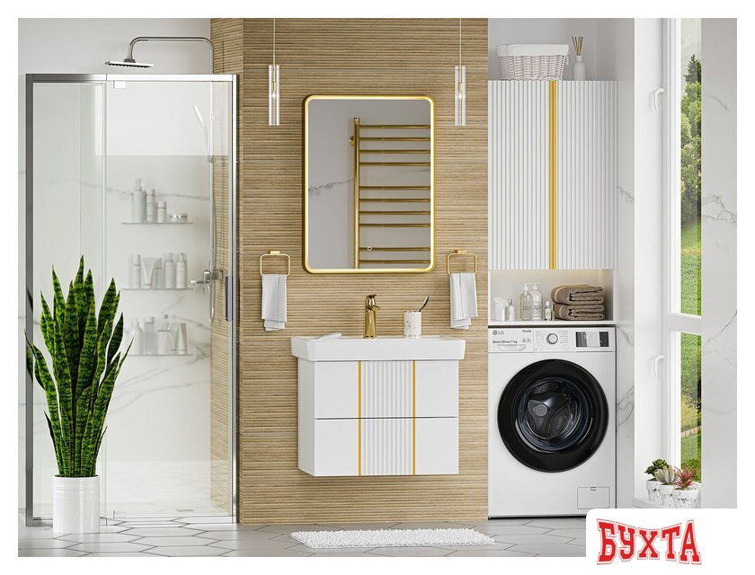 Мебель для ванных комнат Brevita Тумба под умывальник Vega 70 VEG-09070-0102Я 5