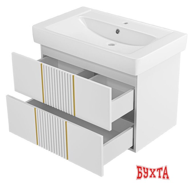 Мебель для ванных комнат Brevita Тумба под умывальник Vega 80 VEG-09080-0102Я 3