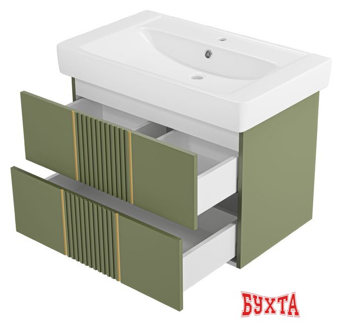 Мебель для ванных комнат Brevita Тумба под умывальник Vega 80 VEG-09080-0802Я 3