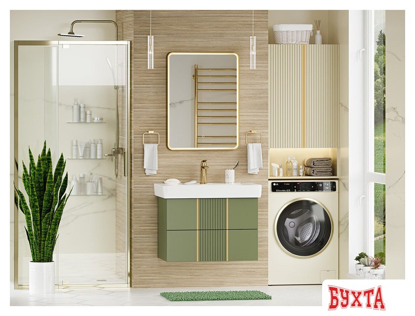 Мебель для ванных комнат Brevita Тумба под умывальник Vega 80 VEG-09080-0802Я 5