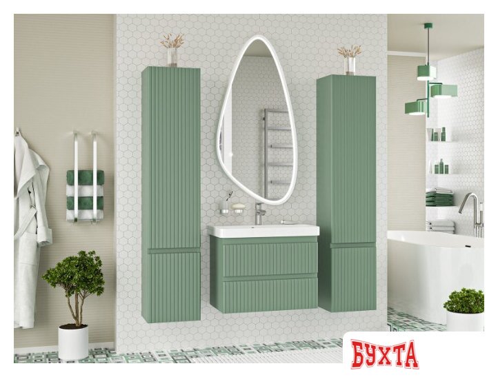 Мебель для ванных комнат Brevita Тумба под умывальник Victory 70 VIC-09070-0802Я 5