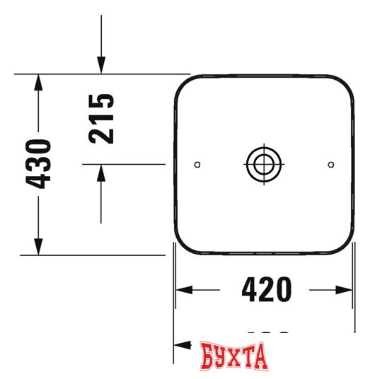 Умывальник Duravit Cape Cod 2340430000 3