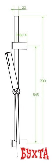 Душевой гарнитур Laveo Pretto NLP 01A2 3
