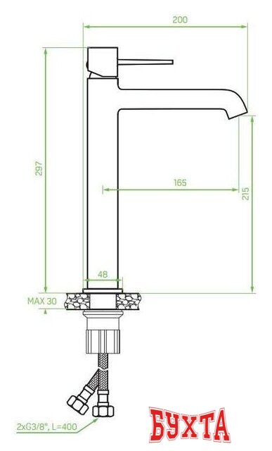 Смеситель Laveo Pola BAP 72ND 2