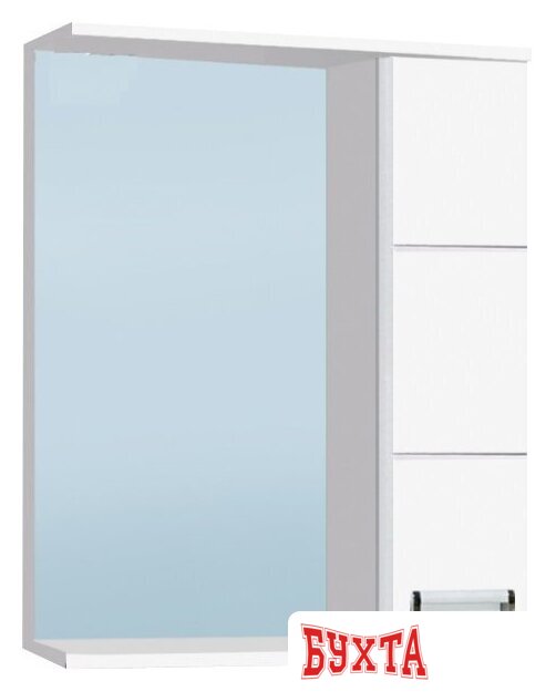 Мебель для ванных комнат Vako Шкаф с зеркалом Флора 60 T R 10704