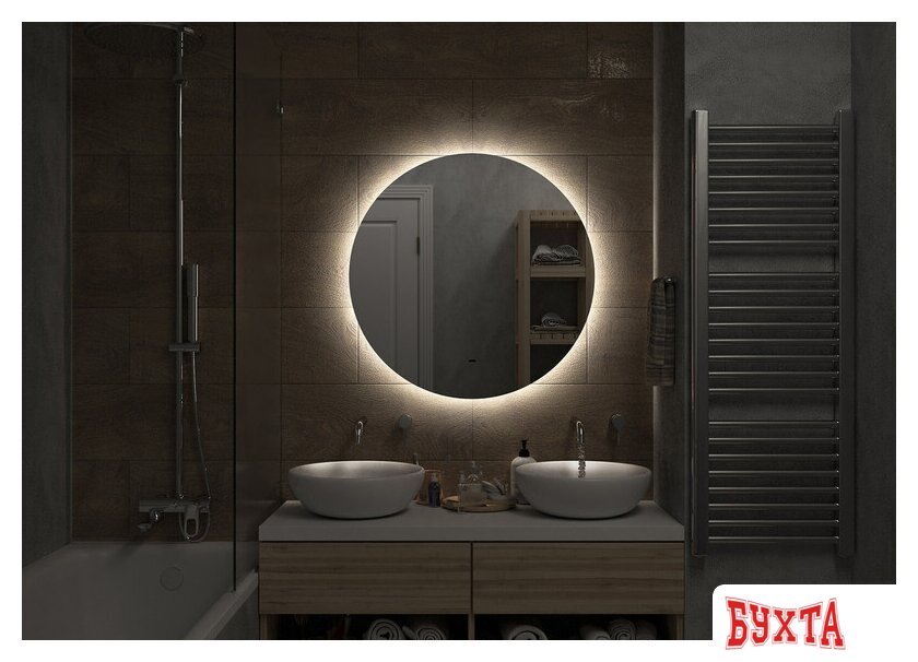 Мебель для ванных комнат Misty Зеркало Аламак D800 АЛА-02-800-14 3