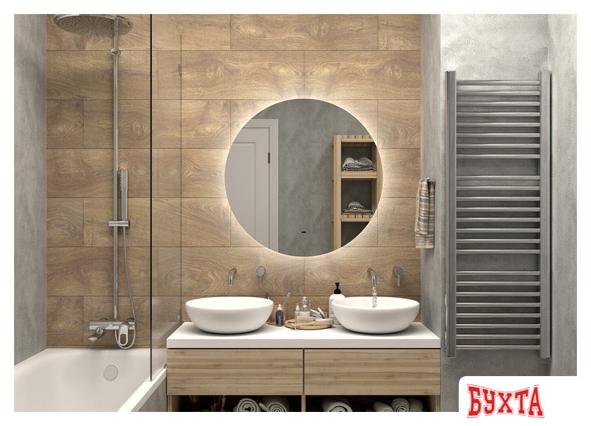 Мебель для ванных комнат Misty Зеркало Аламак D800 АЛА-02-800-14 4