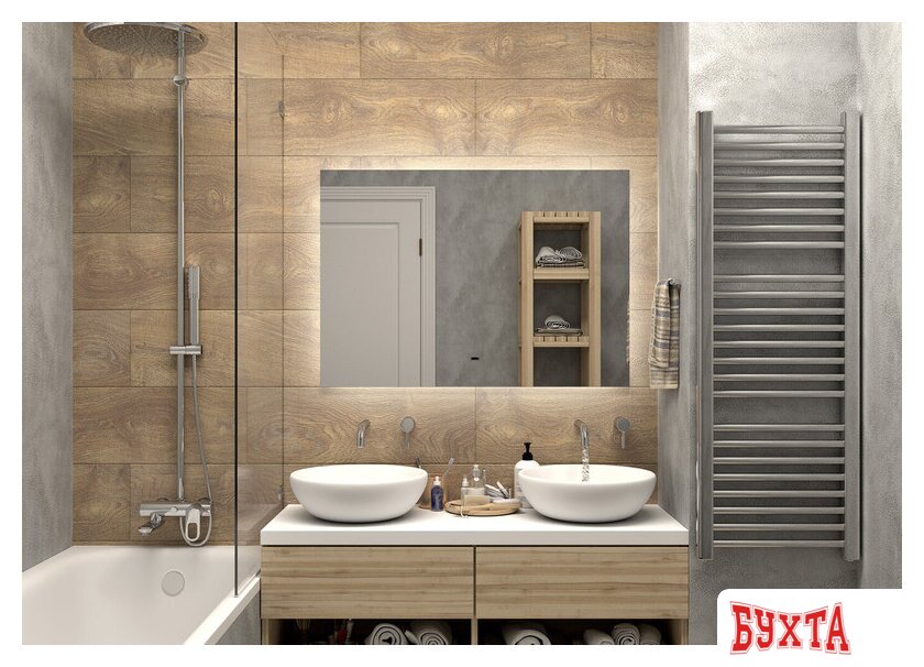 Мебель для ванных комнат Misty Зеркало Нембус 100 НЕМ-02-100/70-14 2