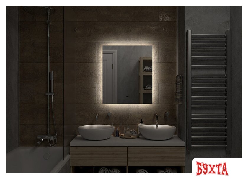 Мебель для ванных комнат Misty Зеркало Нембус 60 НЕМ-02-60/70-14 2