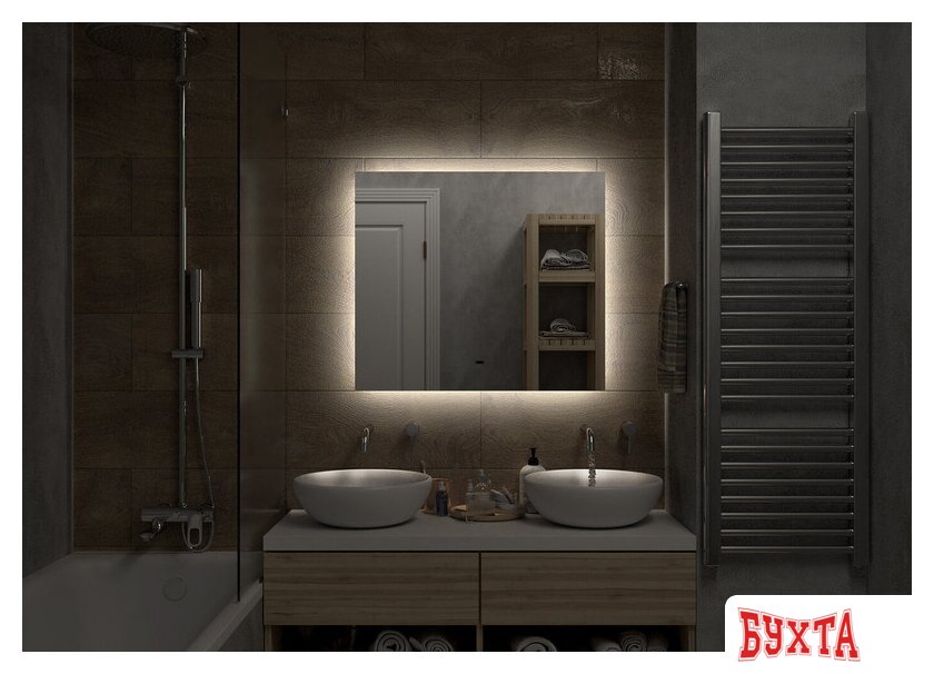 Мебель для ванных комнат Misty Зеркало Нембус 80 НЕМ-02-80/70-14 3