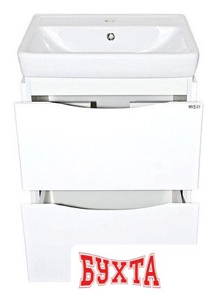 Мебель для ванных комнат Misty Венера - 60 Тумба с 2 ящ. белая - П-Внр01060-012Я 2