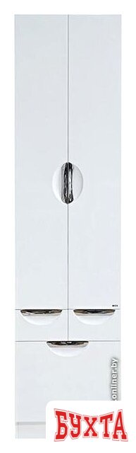 Мебель для ванных комнат Misty Орхидея - 50 Пенал с 2 ящ., белая эмаль - П-Жас05050-0112Я 1