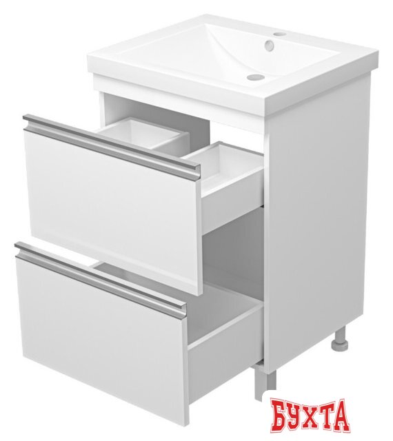 Мебель для ванных комнат Misty Тумба под умывальник Ингрид 60 П-Инг-01060-012Я 4