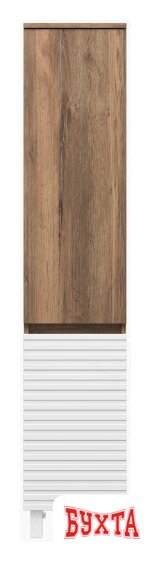 Мебель для ванных комнат Brevita Шкаф-пенал Dakota 35 DAK-050350-19/01Л (белый/темное дерево) 4