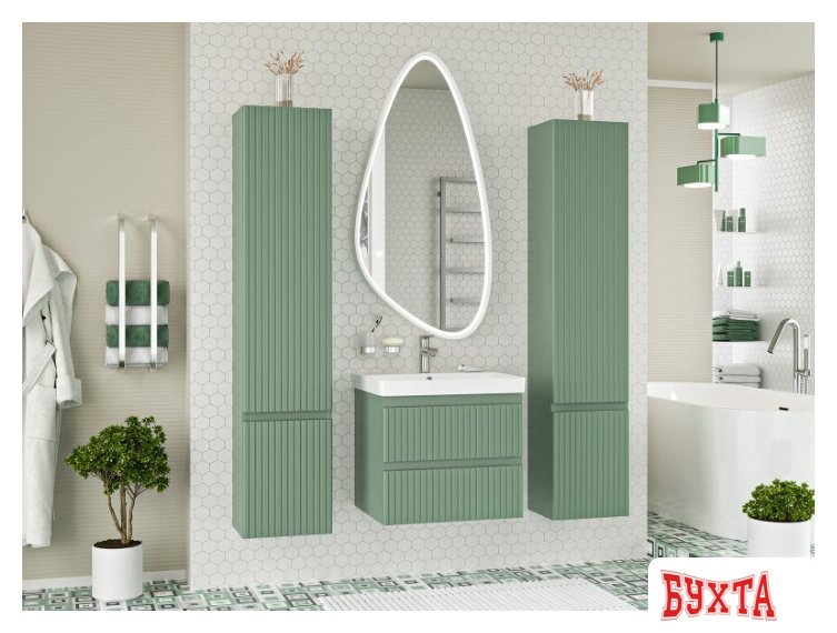 Мебель для ванных комнат Brevita Шкаф-пенал Victory 35 VIC-05035-080L 5