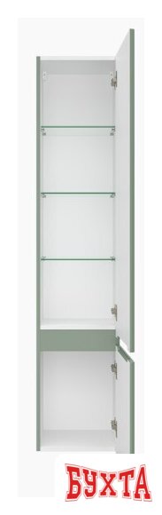 Мебель для ванных комнат Brevita Шкаф-пенал Victory 35 VIC-05035-080R (зеленый матовый) 3
