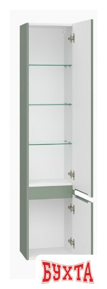 Мебель для ванных комнат Brevita Шкаф-пенал Victory 35 VIC-05035-080R (зеленый матовый) 4