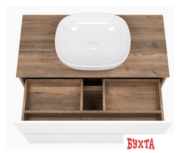 Мебель для ванных комнат Brevita Тумба под умывальник Dakota 100 DAK-07100-19/01-2Я 4
