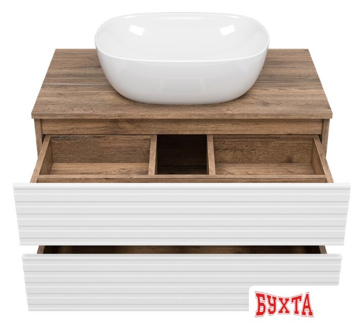 Мебель для ванных комнат Brevita Тумба под умывальник Dakota 70 DAK-09070-19/01-2Я 5