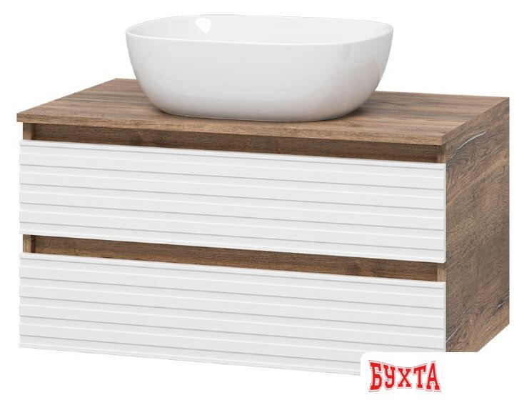 Мебель для ванных комнат Brevita Тумба под умывальник Dakota 80 DAK-09080-19/01-2Я 1