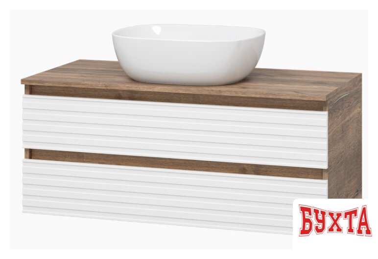 Мебель для ванных комнат Brevita Тумба под умывальник Dakota 100 DAK-09100-19/01-2Я 3