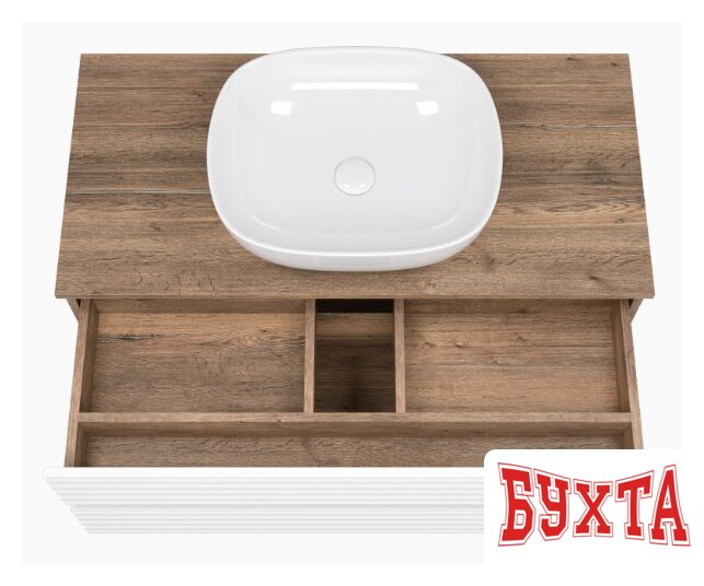 Мебель для ванных комнат Brevita Тумба под умывальник Dakota 100 DAK-09100-19/01-2Я 5