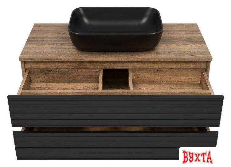 Мебель для ванных комнат Brevita Тумба под умывальник Dakota 100 DAK-09100-19/02-2Я 3