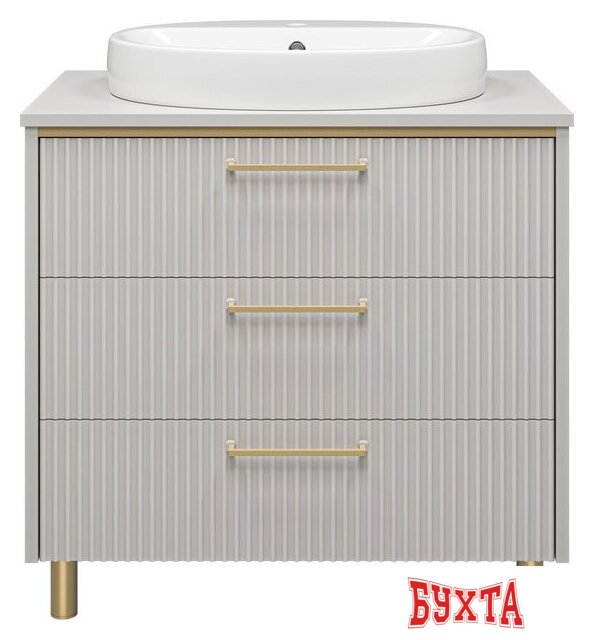 Мебель для ванных комнат Brevita Elche 80 ELC-0080-0302Я (серый кашемир) 2