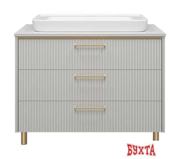 Мебель для ванных комнат Brevita Elche 100 ELC-0100-0302Я (серый кашемир) 2