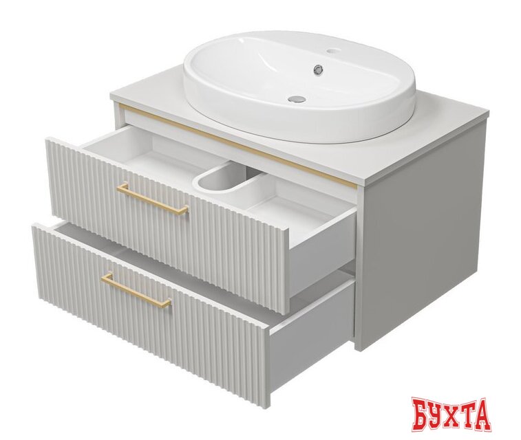 Мебель для ванных комнат Brevita Elche 80 ELC-01080-0502Я (серый кашемир) 5