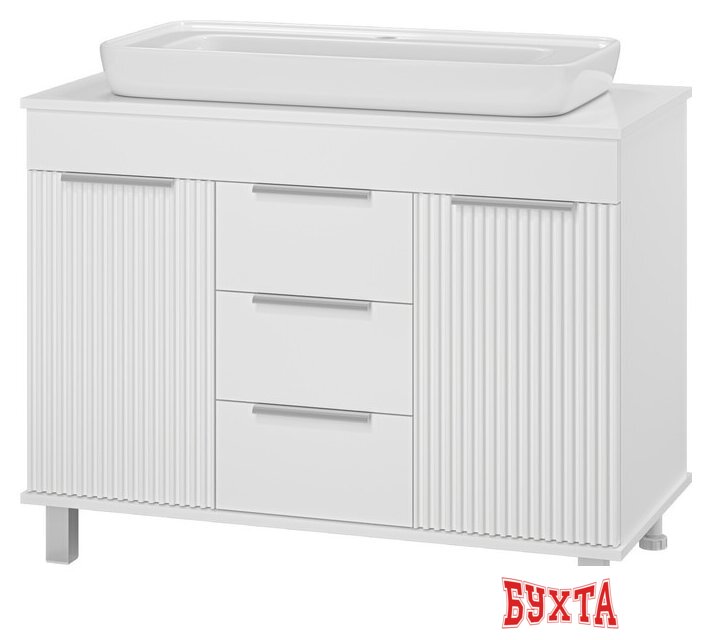 Мебель для ванных комнат Brevita Тумба под умывальник Enfida 100 ENF-06100-0143Я 1