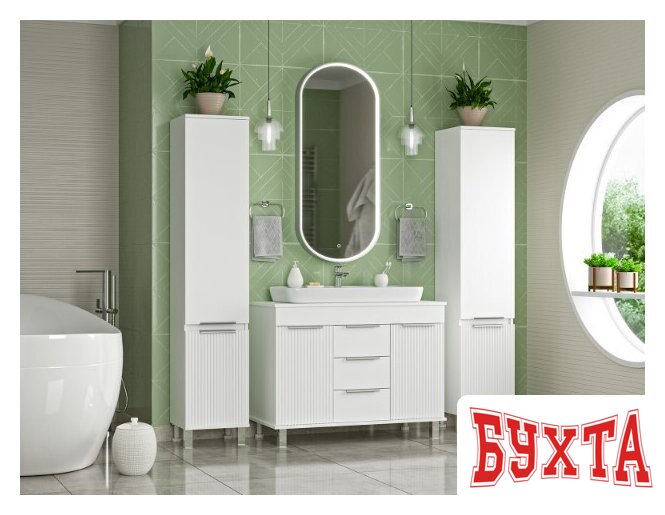 Мебель для ванных комнат Brevita Тумба под умывальник Enfida 100 ENF-06100-0143Я 5