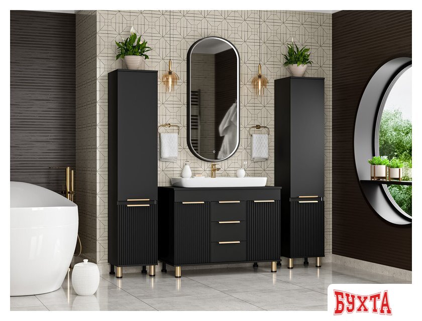 Мебель для ванных комнат Brevita Тумба под умывальник Enfida 100 ENF-06100-0243Я 5