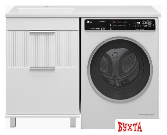 Мебель для ванных комнат Brevita Тумба под умывальник Enfida 60 ENF-07060-012Я (белый матовый) 1