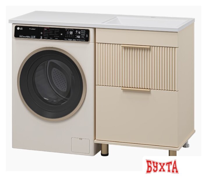 Мебель для ванных комнат Brevita Тумба под умывальник Enfida 60 ENF-07060-032Я (бежевый матовый) 3