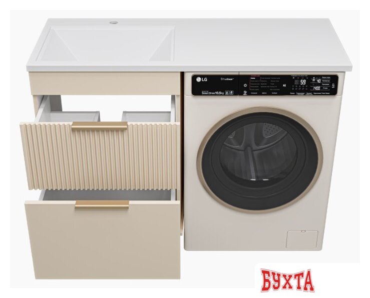 Мебель для ванных комнат Brevita Тумба под умывальник Enfida 60 ENF-07060-032Я (бежевый матовый) 4