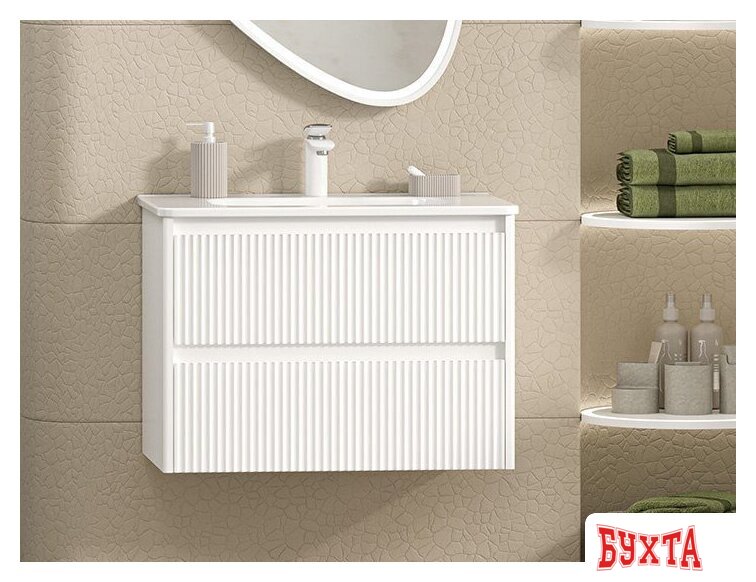 Мебель для ванных комнат Brevita Тумба под умывальник Riva 70 RIV-07070-0102Я 1