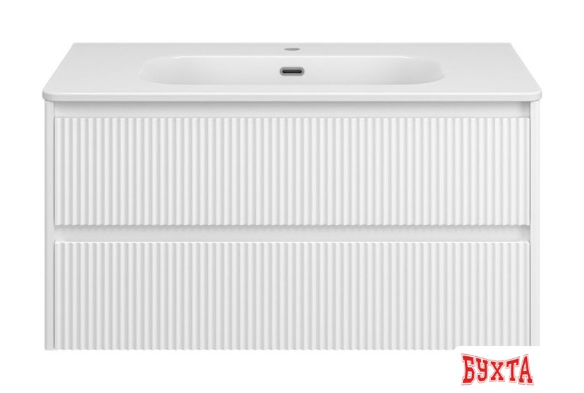 Мебель для ванных комнат Brevita Тумба под умывальник Riva 100 RIV-07100-0102Я 2