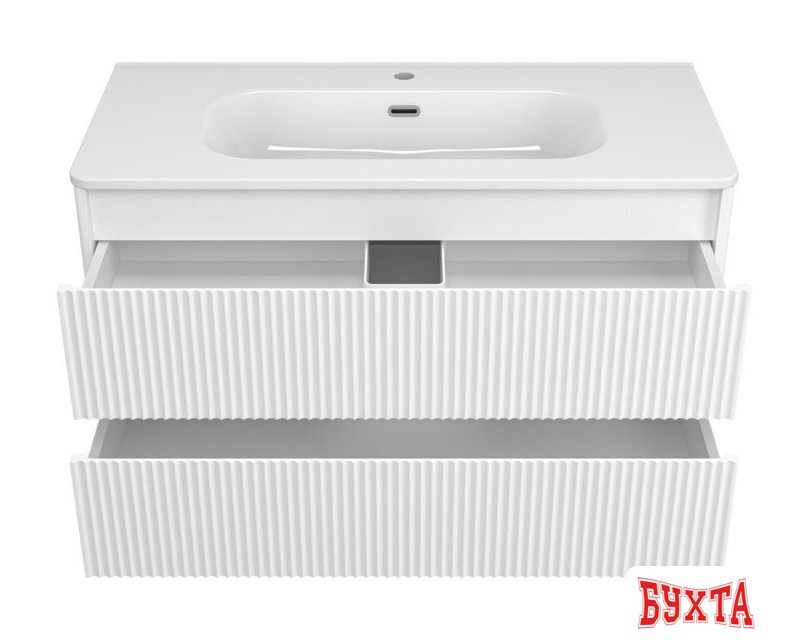 Мебель для ванных комнат Brevita Тумба под умывальник Riva 100 RIV-07100-0102Я 3