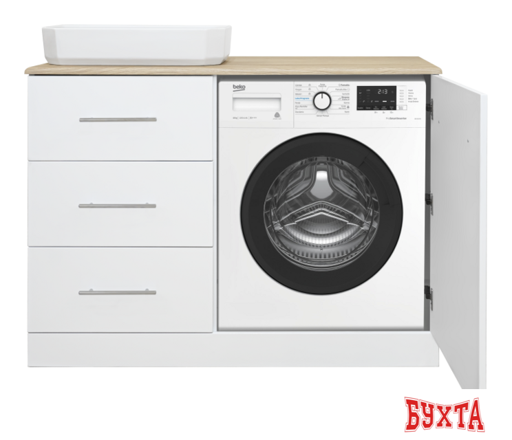 Мебель для ванных комнат Misty Тумба под умывальник Респект 120 Э-Рес01120-13ЯЛ 2