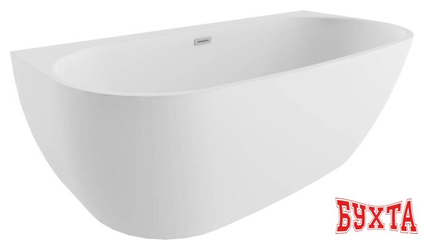 Ванна Polimat Risa 170x80 (пристенная, белый) 1