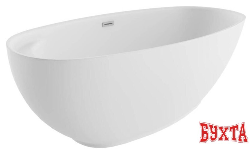 Ванна Polimat Kivi 165x75 (отдельностощая, белый) 1