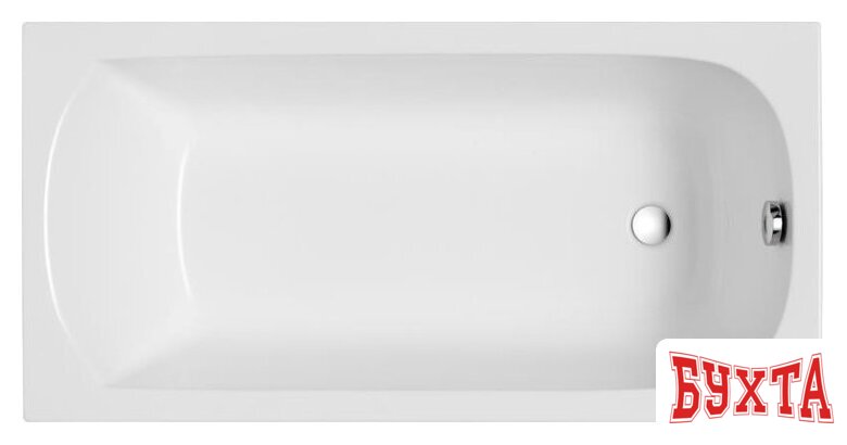 Ванна Polimat CLASSIC Slim 170x75 с ножками 1