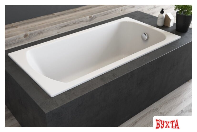 Ванна Polimat CLASSIC Slim 170x75 с ножками 3