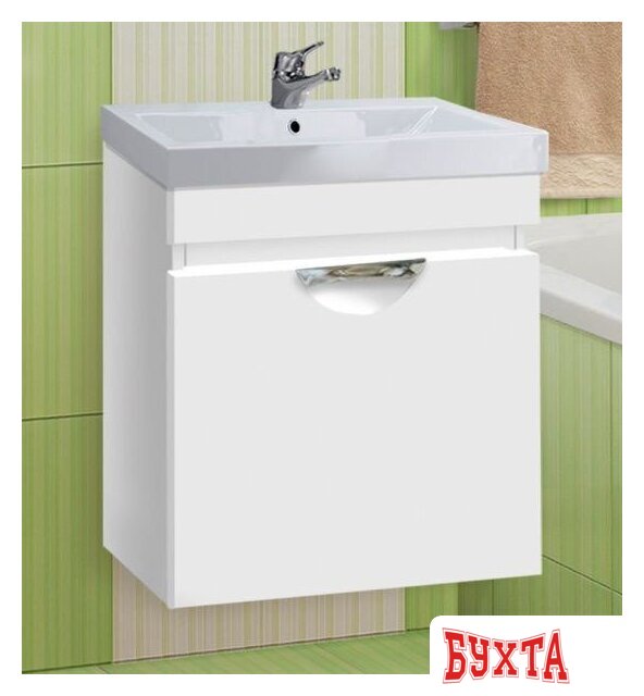 Мебель для ванных комнат Vako Тумба под умывальник Ника Como 50 (белый)