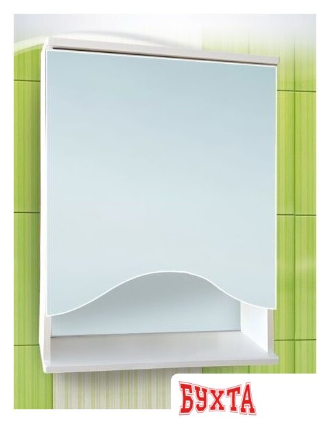 Мебель для ванных комнат Vako Шкаф с зеркалом Линда 55 (правый)