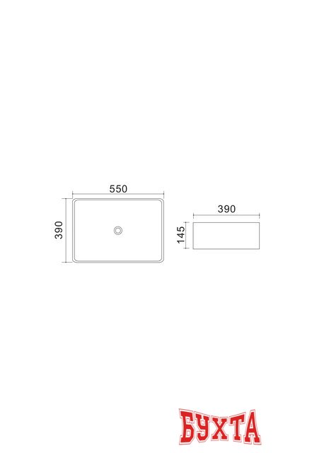 Умывальник Uptrend Fiesta (глянцевый белый) 3