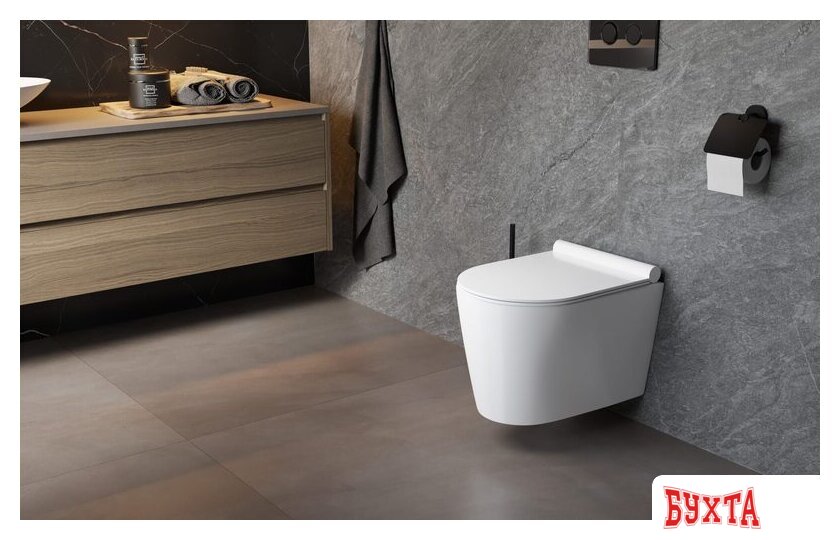 Унитаз подвесной Uptrend Amaro Rimless с сиденьем микролифт 2