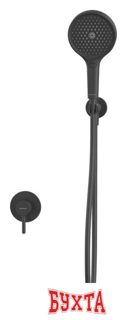 Душевой гарнитур Whitecross Y YSET02TOPBL (черный матовый) 2